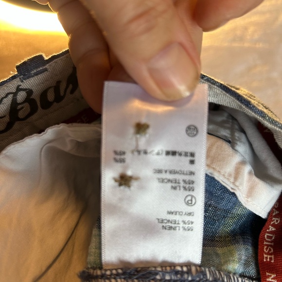 Tommy Bahama Flat Front Blue and Gray Shorts - Picture 6 of 8